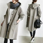 Elizabeth Imperméable pour femme – Veste imperméable élégante avec capuche