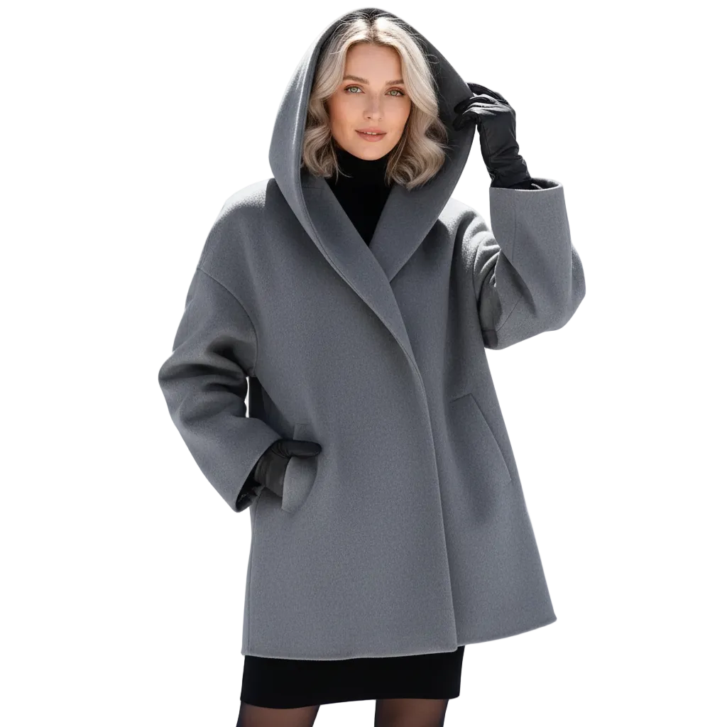 Vicky Abrigo Oversize para Mujer – Abrigo Largo Elegante Casual Chic