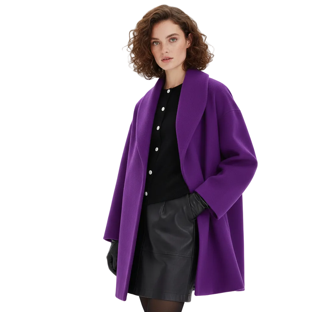 Vicky Abrigo Oversize para Mujer – Abrigo Largo Elegante Casual Chic