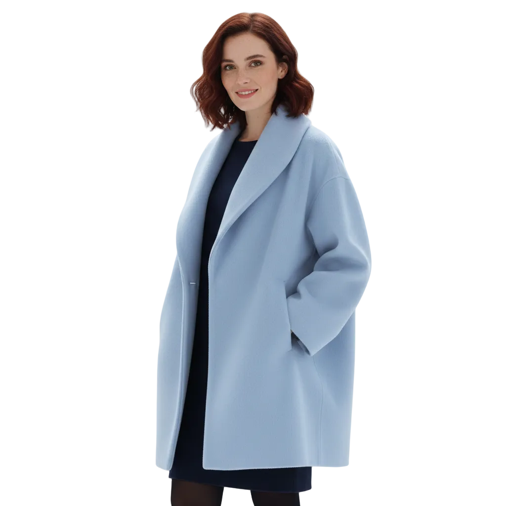 Vicky Abrigo Oversize para Mujer – Abrigo Largo Elegante Casual Chic