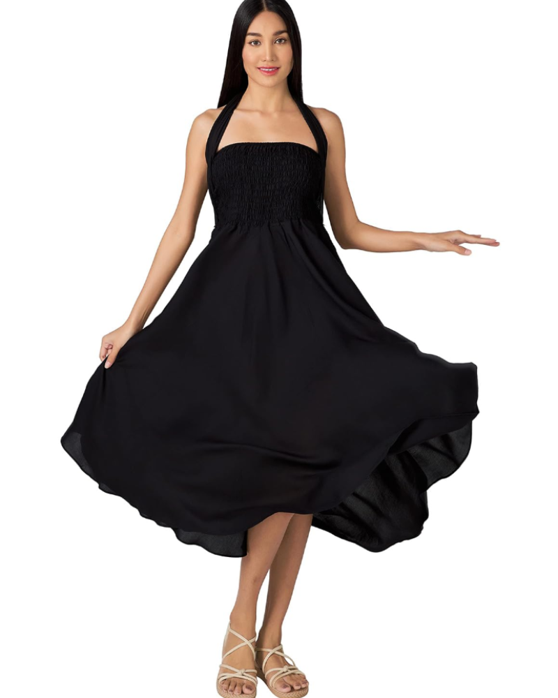 Stella Vestido Cruzado Mujer – Estampado Floral, Diseño 2 en 1 y Largo Maxi