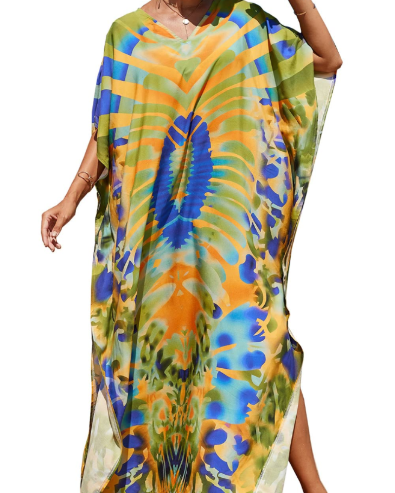 Vestito Kaftano Autunnale Donna – Taglio Oversize, Tessuto Leggero e Stile Boho