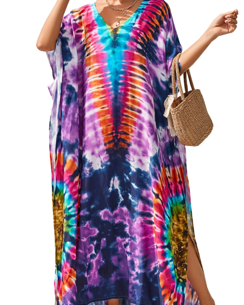 Vestito Kaftano Autunnale Donna – Taglio Oversize, Tessuto Leggero e Stile Boho