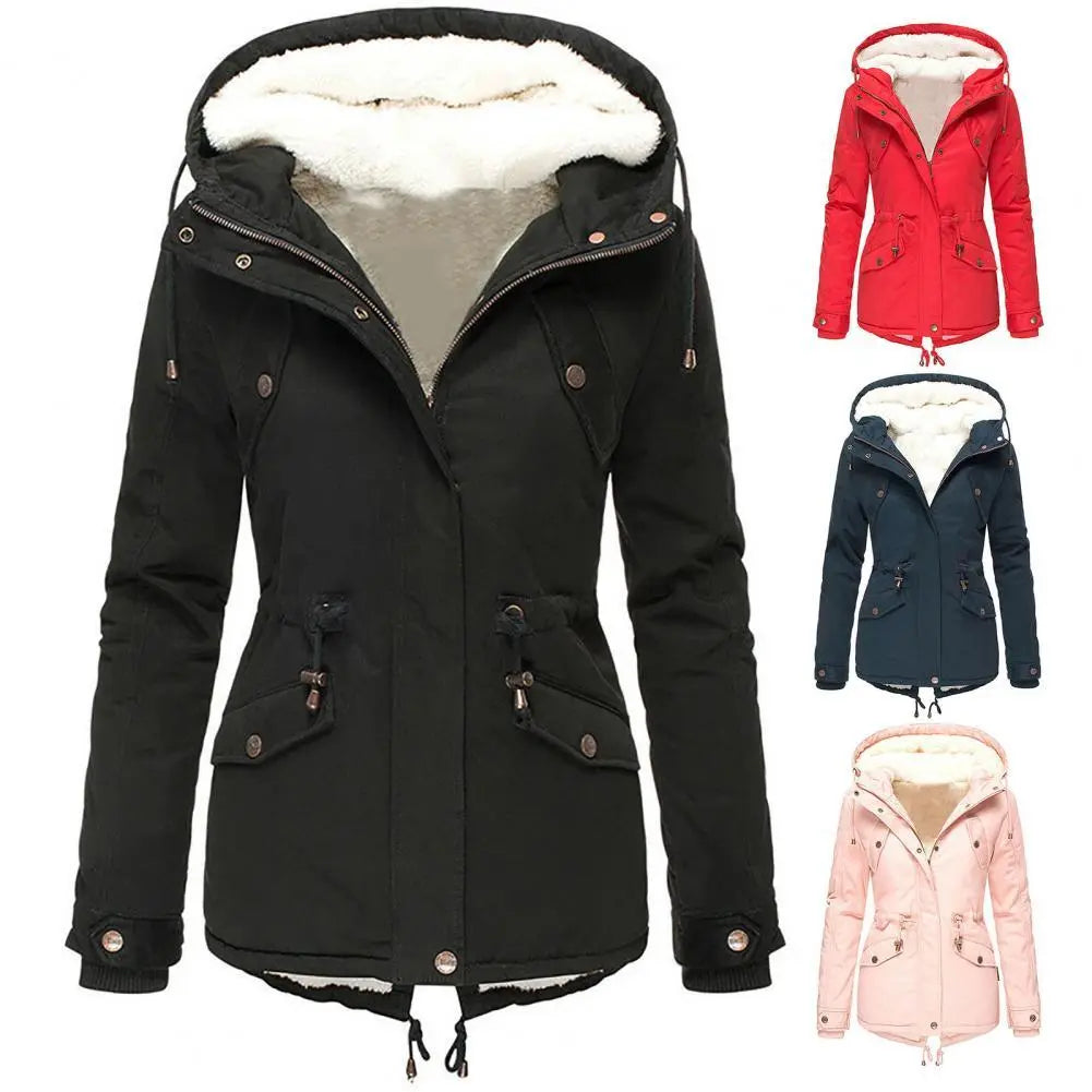 Claire Veste d'Hiver pour Femme – Manteau Imperméable Élégant avec Capuche