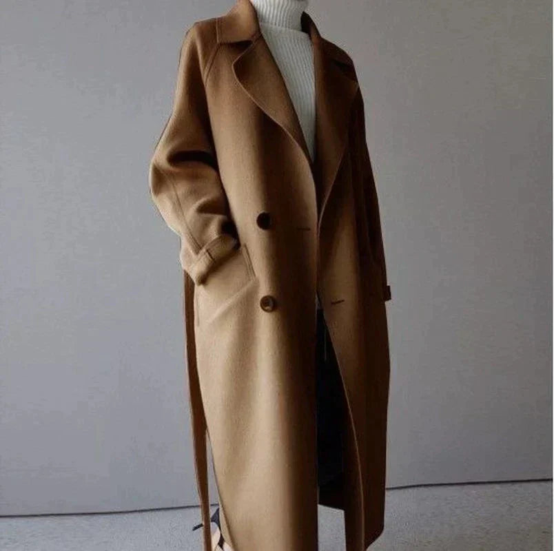 Isabelle Abrigo Largo de Lana para Mujer – Chaqueta Elegante y Cálida Premium