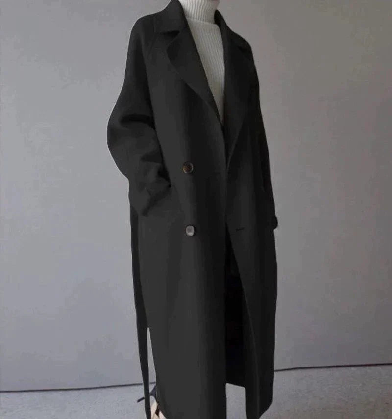 Isabelle Abrigo Largo de Lana para Mujer – Chaqueta Elegante y Cálida Premium