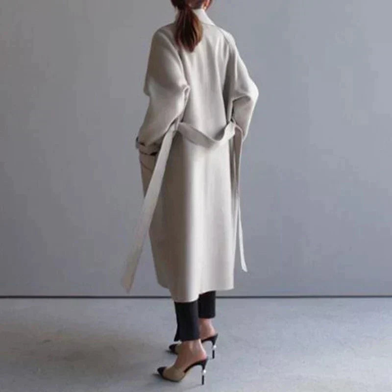 Isabelle Abrigo Largo de Lana para Mujer – Chaqueta Elegante y Cálida Premium
