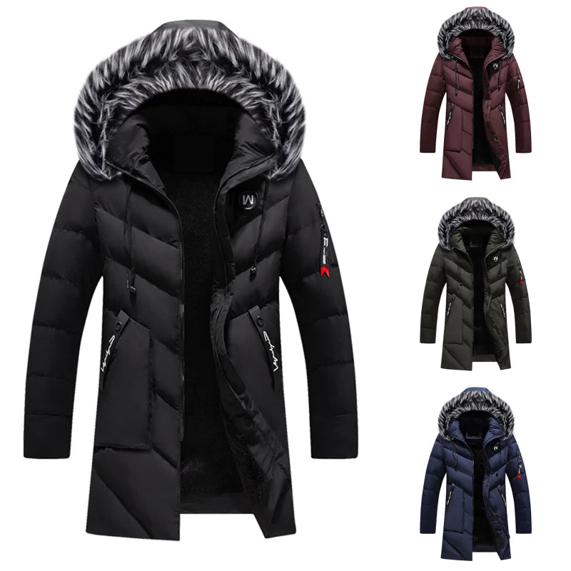 Ryan Cappotto Invernale da Uomo – Giacca Impermeabile Calda con Cappuccio