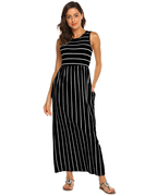 Faith Vestido Maxi Mujer – Cintura Elástica, Tejido Suave y Corte Fluido