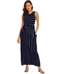 Faith Vestido Maxi Mujer – Cintura Elástica, Tejido Suave y Corte Fluido