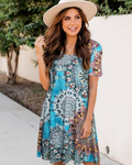 Nora Vestido Camiseta Mujer – Manga Corta con Bolsillos y Corte Fluido