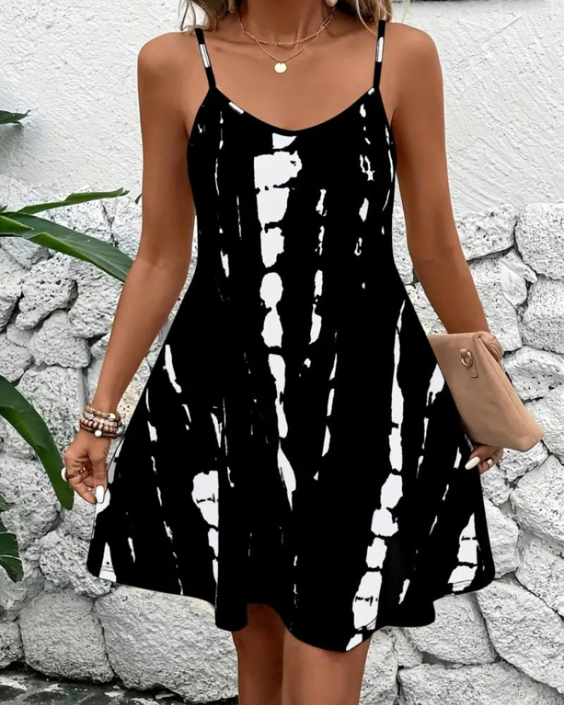Kiara Vestido Verano Mujer – Tirantes Finos, Escote en V y Corte A Ligero