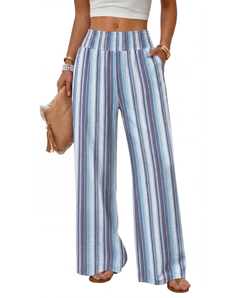 Kylie Pantalón Mujer – Wide Leg Ligero con Bolsillos y Corte Relajado