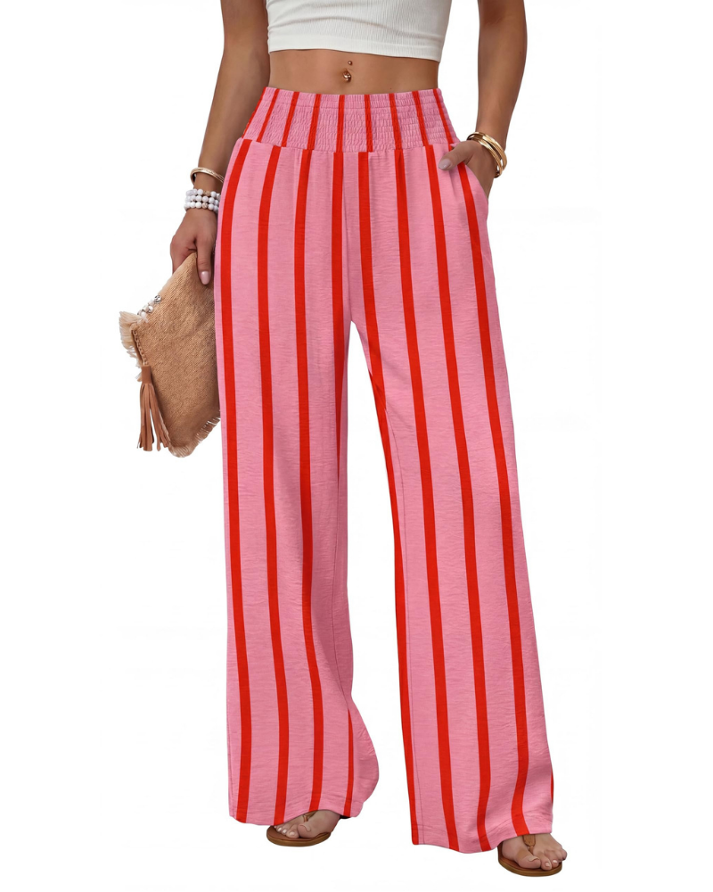 Kylie Pantalón Mujer – Wide Leg Ligero con Bolsillos y Corte Relajado