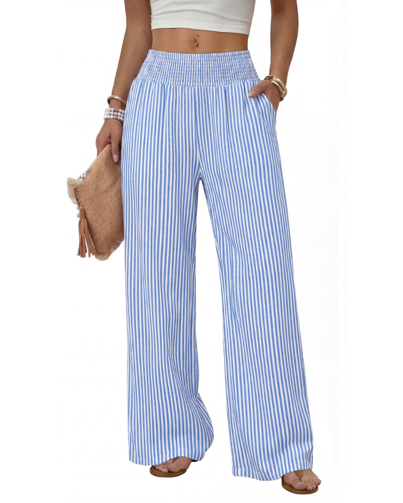 Kylie Pantalón Mujer – Wide Leg Ligero con Bolsillos y Corte Relajado