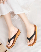 Tessa Chanclas Mujer – Cuña con Plataforma, Tira T y Suela Antideslizante