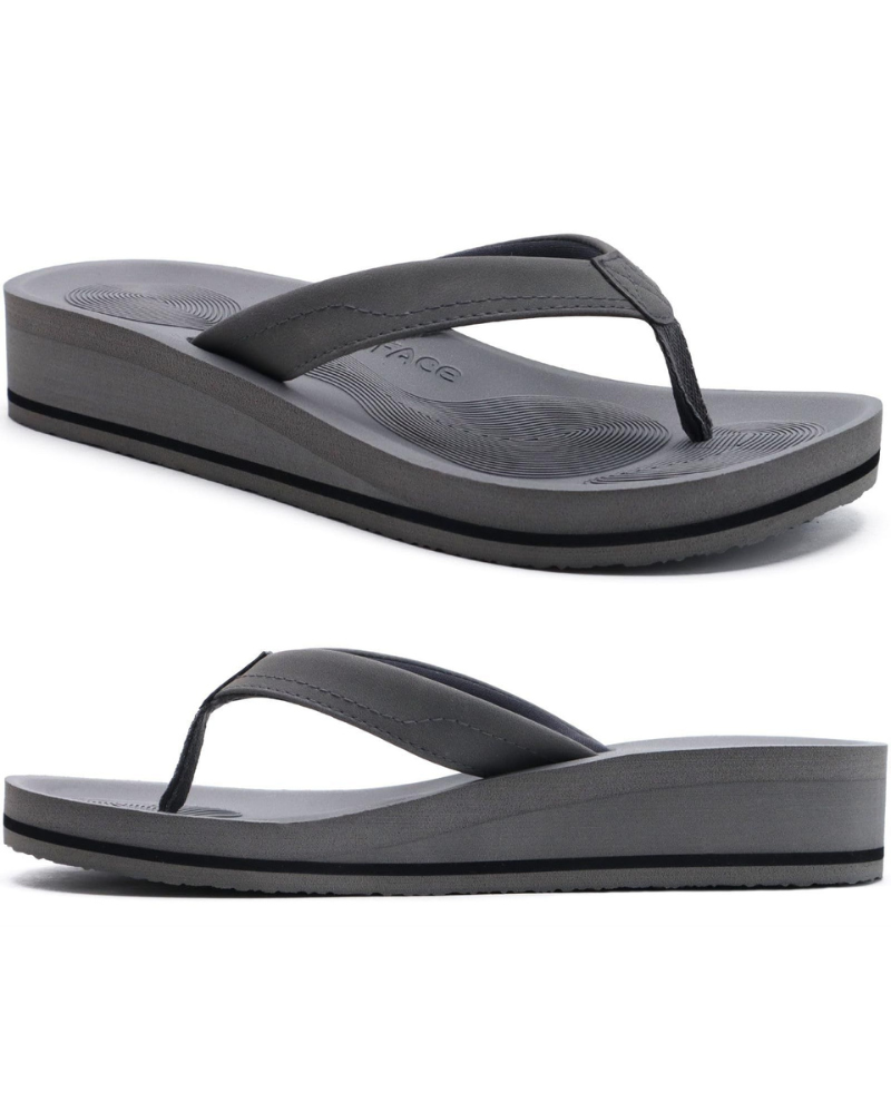 Tessa Chanclas Mujer – Cuña con Plataforma, Tira T y Suela Antideslizante