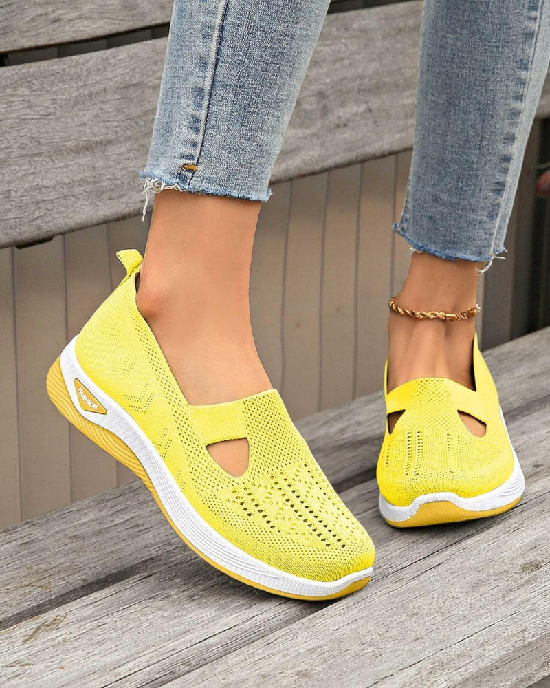 Abigail Zapatillas Walking Mujer – Malla Transpirable, Ajuste Ancho y Soporte de Arco
