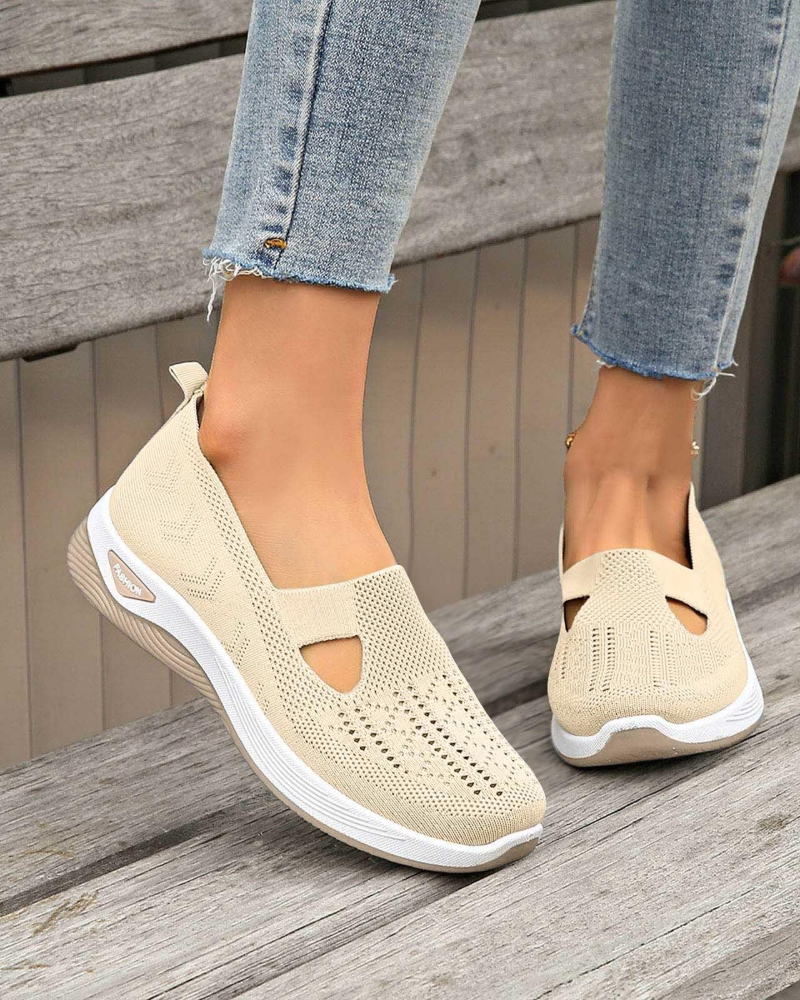 Abigail Zapatillas Walking Mujer – Malla Transpirable, Ajuste Ancho y Soporte de Arco