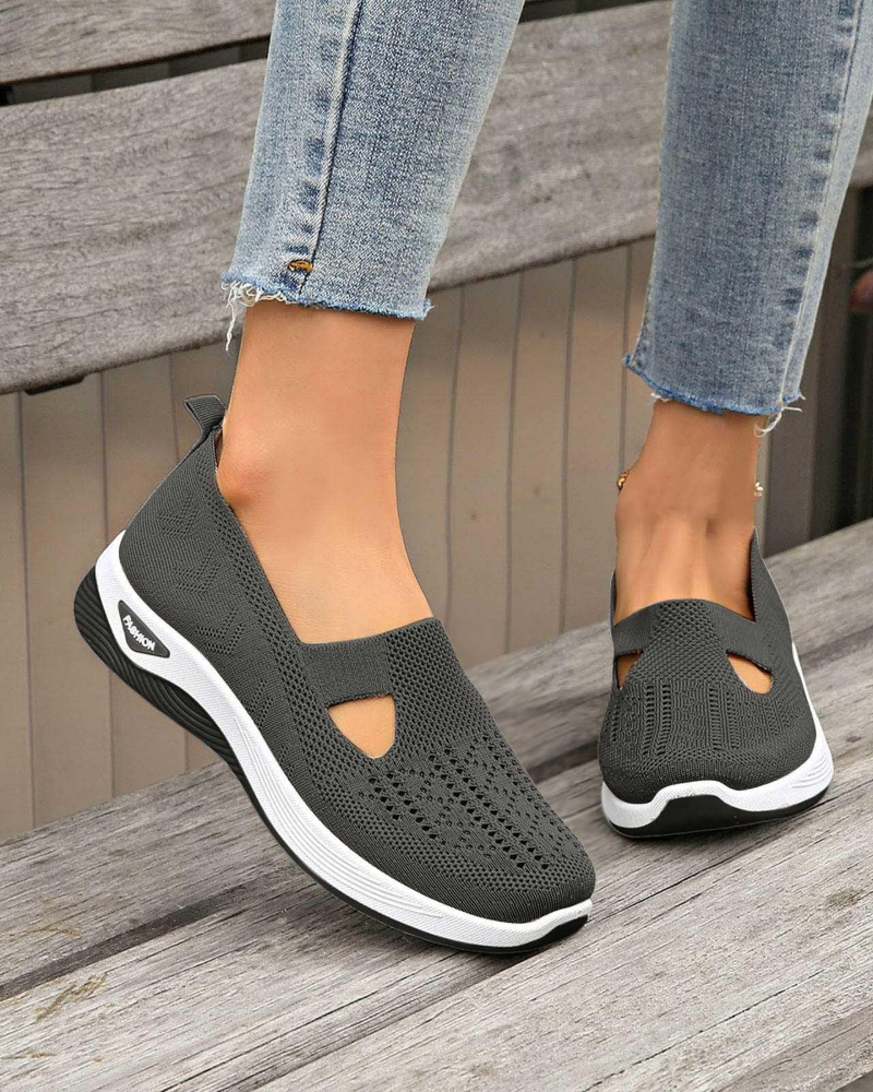 Abigail Zapatillas Walking Mujer – Malla Transpirable, Ajuste Ancho y Soporte de Arco