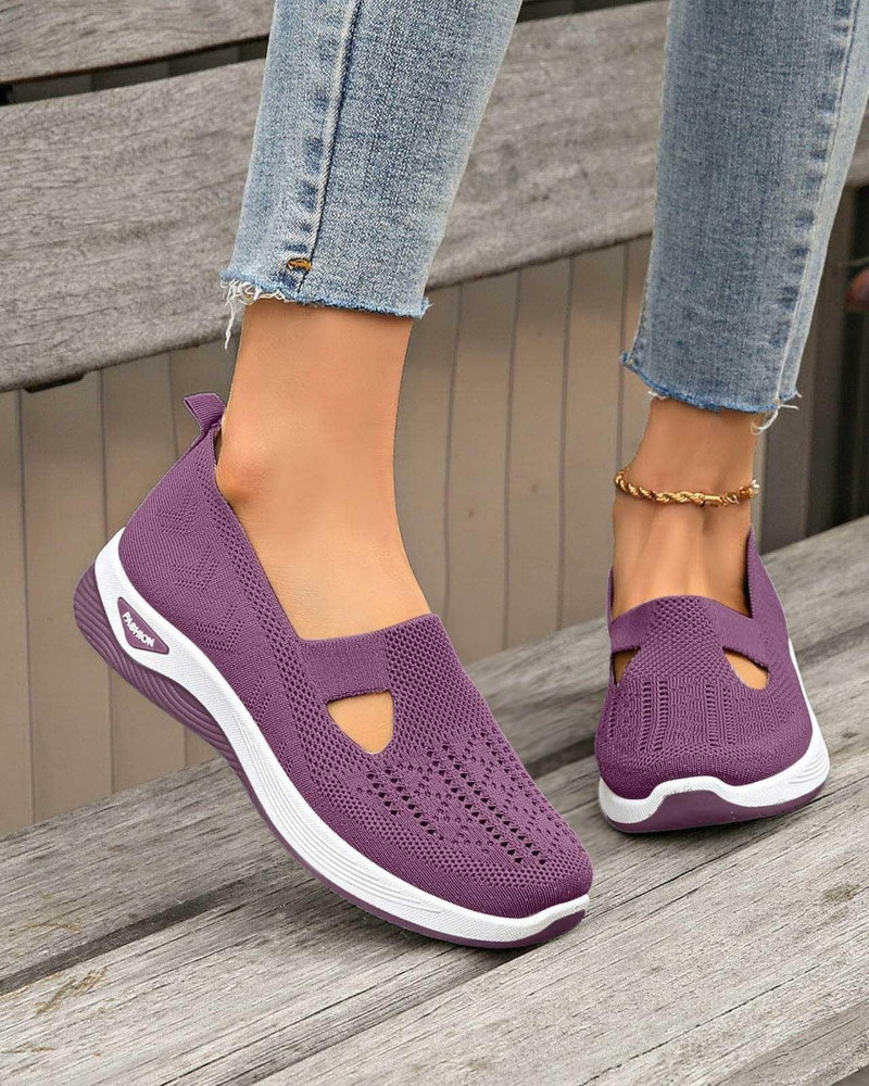 Abigail Zapatillas Walking Mujer – Malla Transpirable, Ajuste Ancho y Soporte de Arco