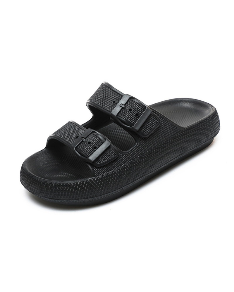 Megan Chanclas Cloud Mujer – EVA Ligera, Hebilla Ajustable y Suela Antideslizante