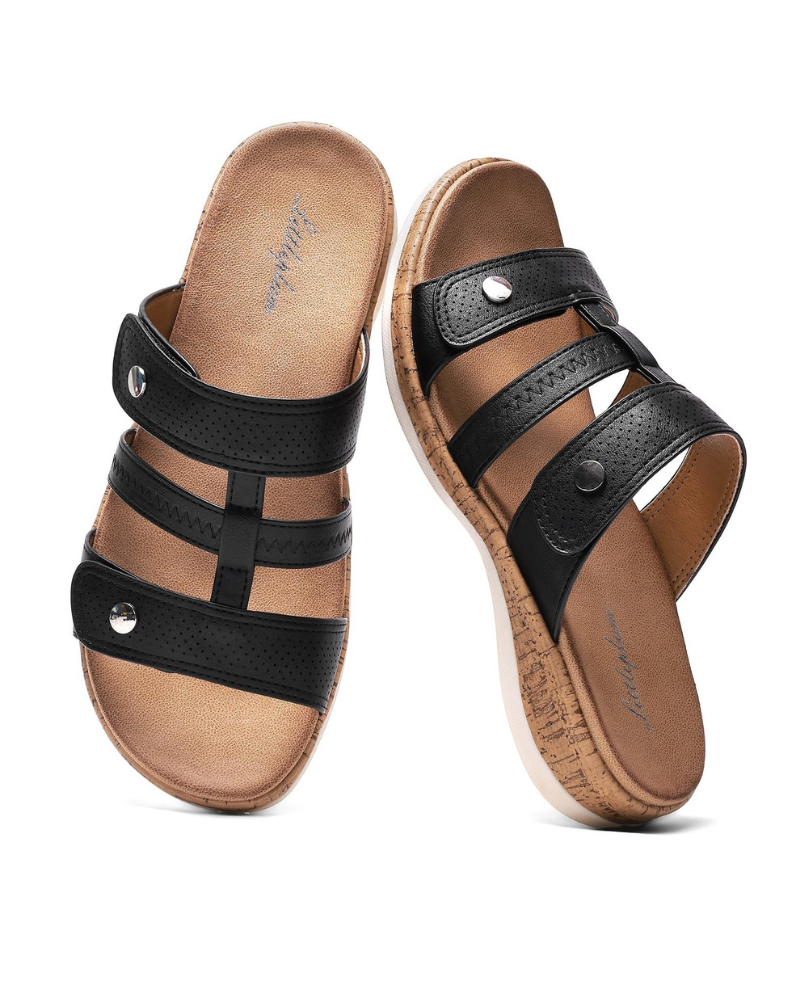 Lauren Mules Transpirables Mujer – Ajuste Regulable y Suela de Goma Antideslizante