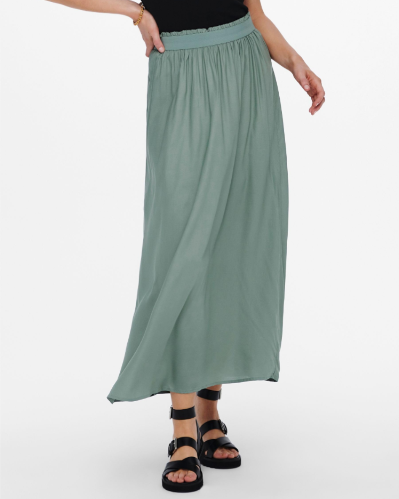 Keira Falda Maxi Mujer – Plisada de Viscosa Suave para Looks Casuales