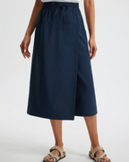 Sophie Pantalón Capri Mujer – Cintura Alta, Cordón Ajustable y Tejido Ligero Elástico