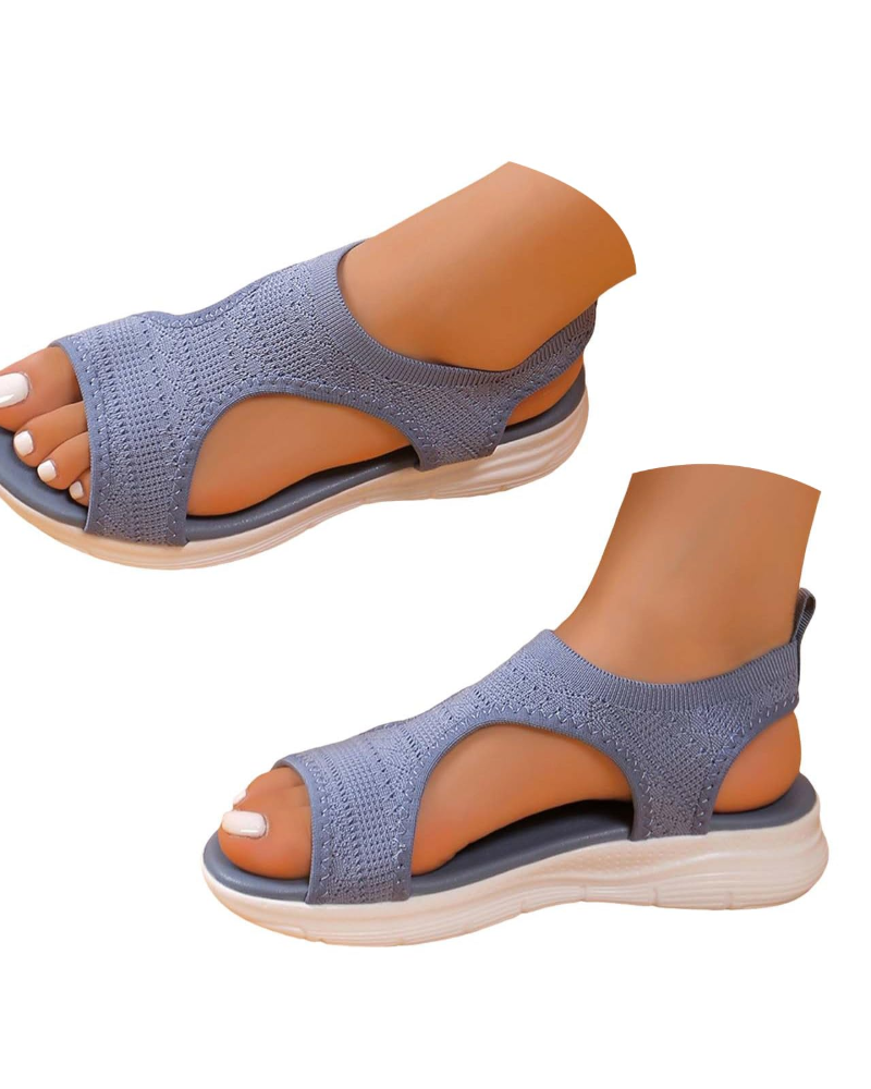 Piper Sandales Tissées Femme – Bout Ouvert, Semelle Flexible et Design Léger