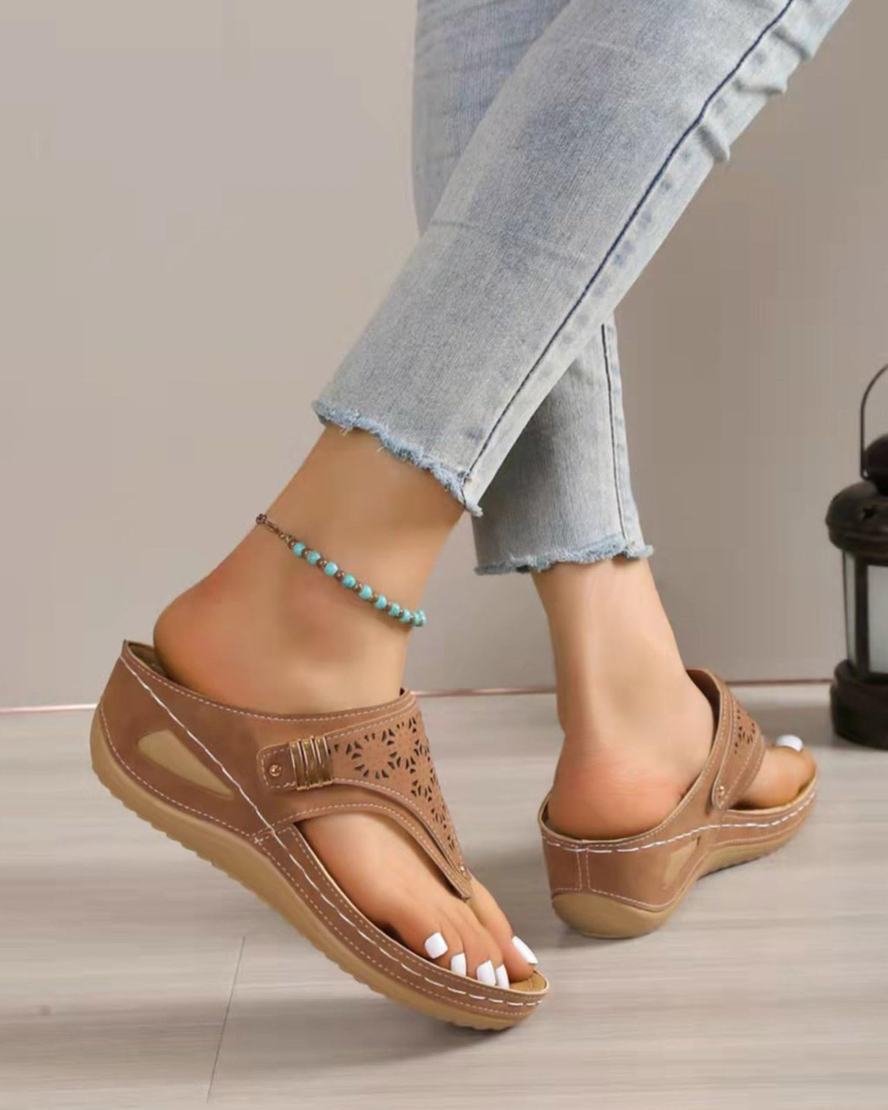 Ruby Sandali Donna Zeppa – Infradito Leggeri, Comodi e Slip-On