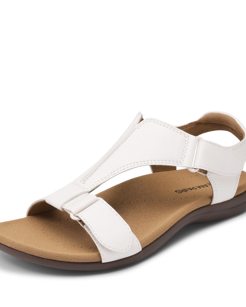 Hannah Sandales Femme T-Strap – Soutien de la Voûte Plantaire et Semelle Antidérapante