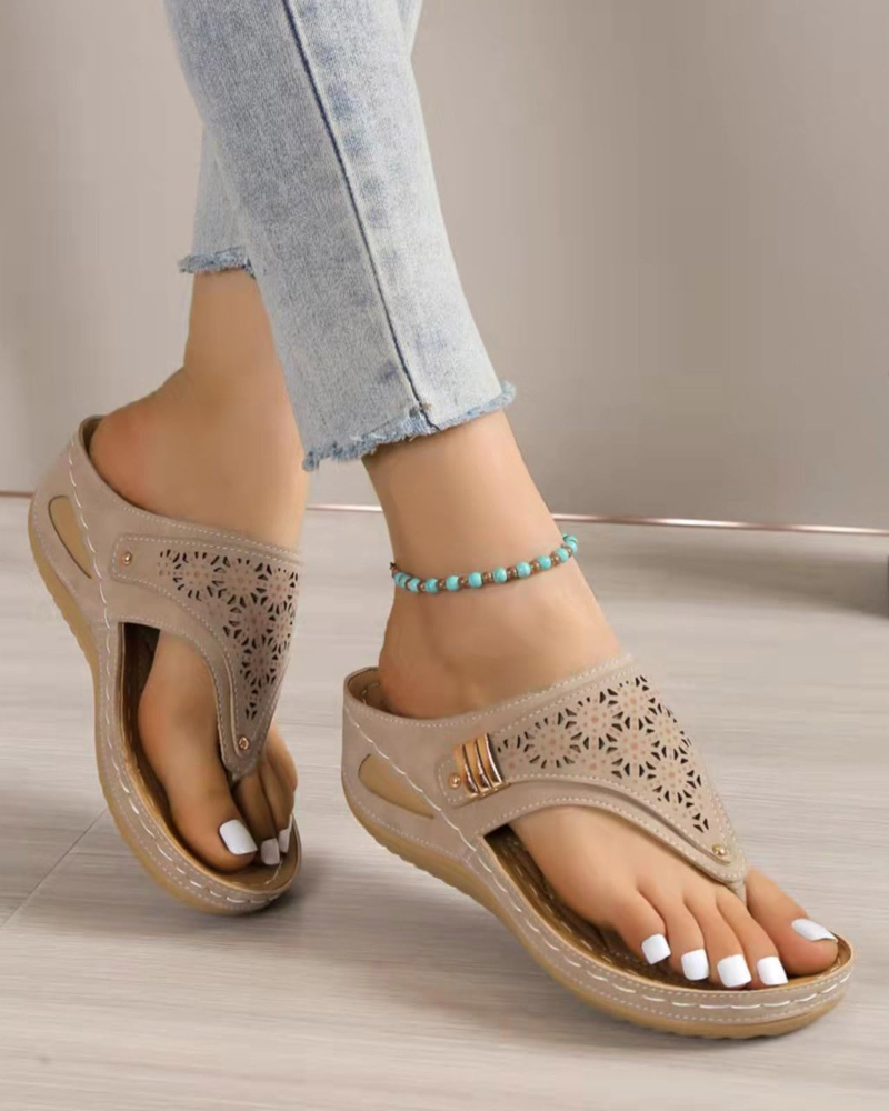 Ruby Sandali Donna Zeppa – Infradito Leggeri, Comodi e Slip-On