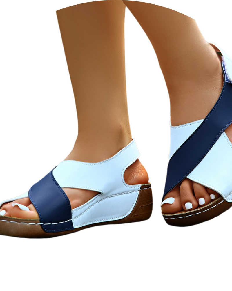Sandales à plateforme Layla pour femme – Compensées légères, bride arrière ajustable et semelle antidérapante