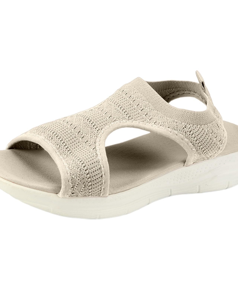 Piper Sandales Tissées Femme – Bout Ouvert, Semelle Flexible et Design Léger