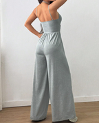 Scarlett Mono Mujer – Pierna Ancha, Tirantes Finos y Cintura Elástica