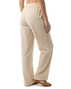 Brooke Pantalón Largo Mujer – Lino Ligero para Mujeres Altas con Cordón y Bolsillos