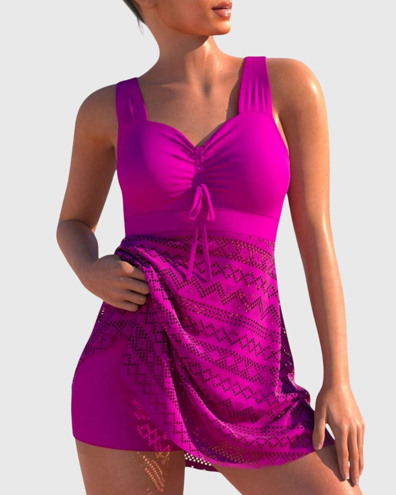 Brielle Bikini Modesto Mujer – Diseño Texturizado, Ajuste Cómodo y Corte Favorecedor