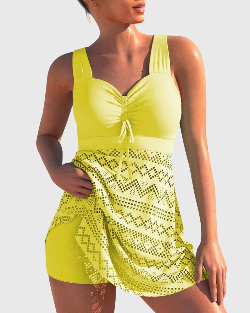 Brielle Bikini Modesto Mujer – Diseño Texturizado, Ajuste Cómodo y Corte Favorecedor