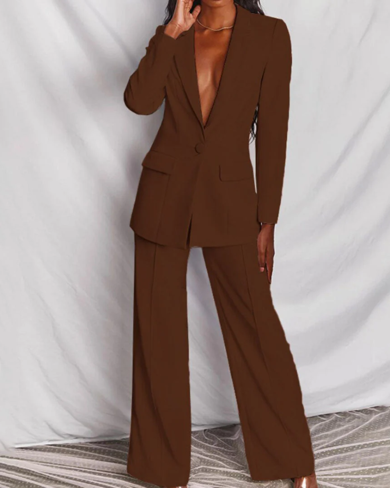 Felicity Traje Blazer 2 Piezas Mujer – Chaqueta Entallada y Pantalón Elegante