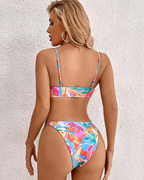 Keira Bikini Tropical Mujer – Estampado Floral, Tejido Elástico y Corte Favorecedor