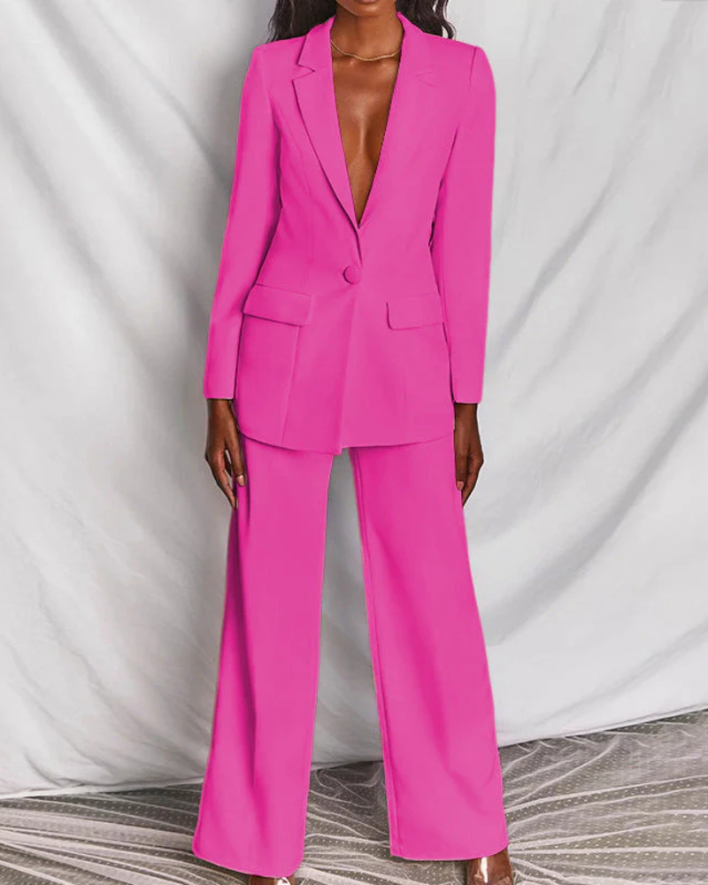 Felicity Traje Blazer 2 Piezas Mujer – Chaqueta Entallada y Pantalón Elegante