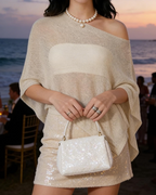 Camila Poncho Mujer – Capa Transparente Ligera para Playa, Verano y Vacaciones