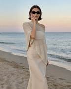Camila Poncho Mujer – Capa Transparente Ligera para Playa, Verano y Vacaciones