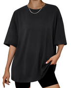 Claire Camiseta Mujer – Oversized, Tejido Elástico, Largo Regular y Estilo Casual