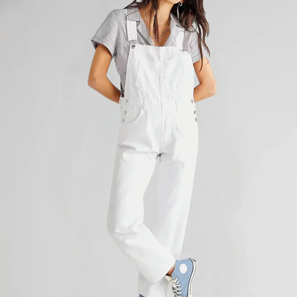 Charlotte Mono Vaquero para Mujer – Jumpsuit Denim Elegante Casual Chic
