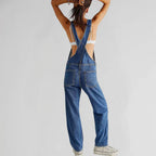Charlotte Combinaison Jean pour Femme – Combinaison Denim Élégante Décontractée Chic