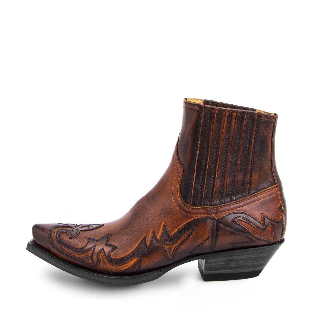 Nyomi Botas Cowboy para Mujer – Botas Western de Cuero Elegantes Chic