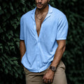 Leandro Camisa de Lino para Hombre – Camisa Verano Casual Elegante
