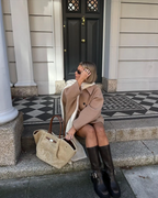 Amelia Manteau Femme – Manteau Oversize en Laine Élégant et Chaud pour l'Hiver